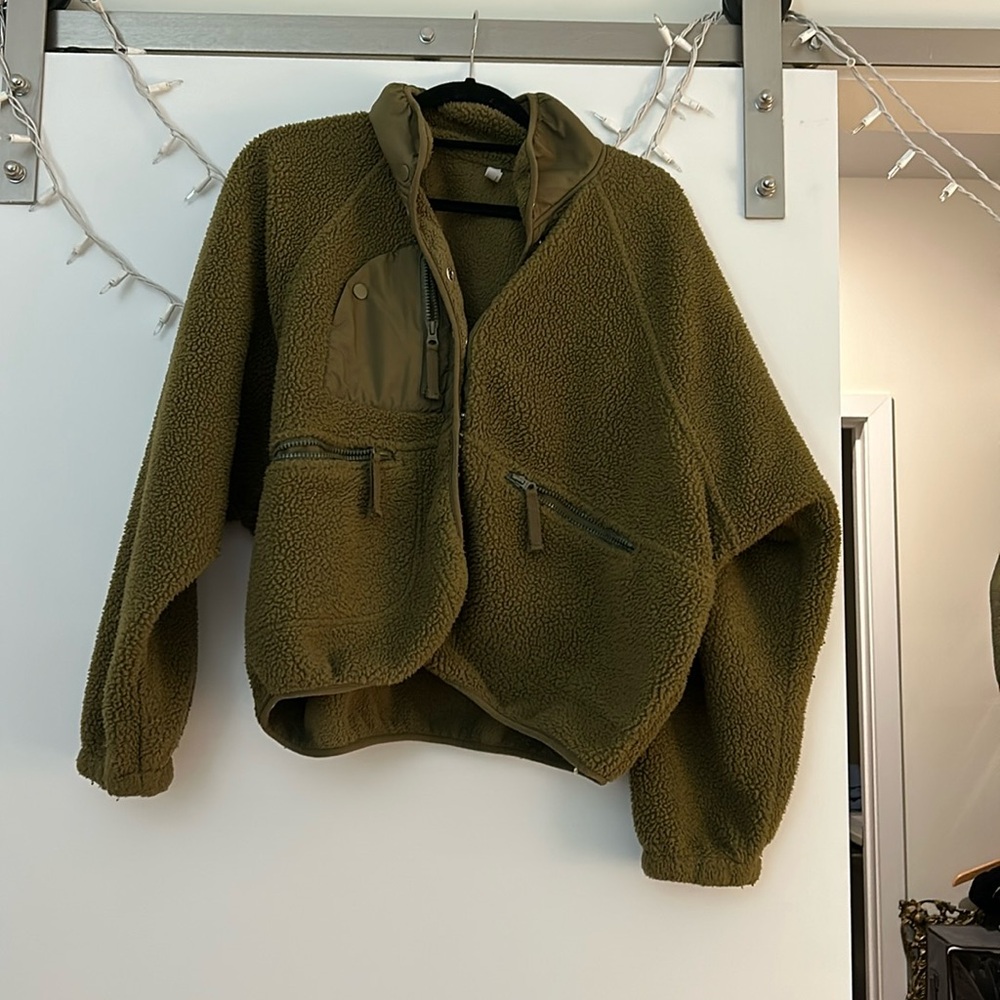 Free People movement Hit the slopes jacket olive green M